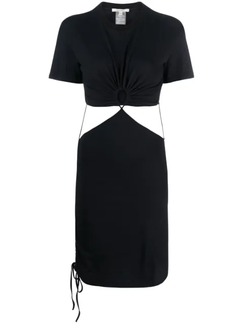 Nensi Dojaka cut-out T-shirt dress Black SS23DR110