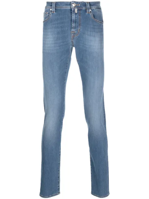 Sartoria Tramarossa low-rise slim-fit jeans Blue LEONARDOZIPSSD488