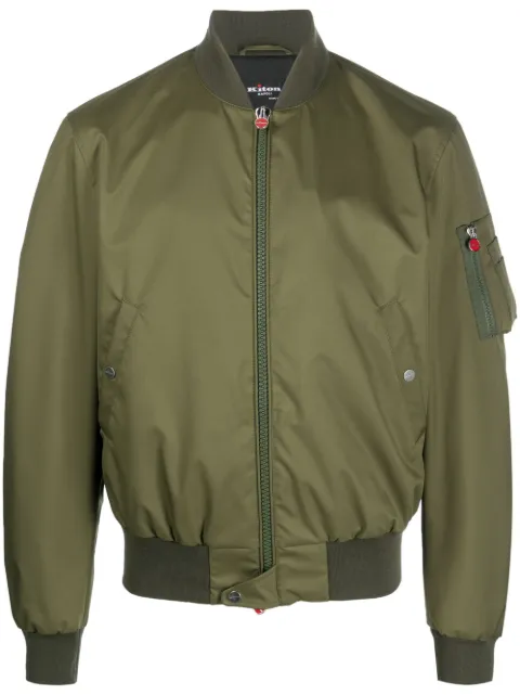 Kiton zip-up bomber jacket Green UW1452YB900106