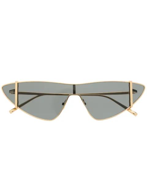 Saint Laurent Eyewear metallic cat-eye frame sunglasses Gold SL536