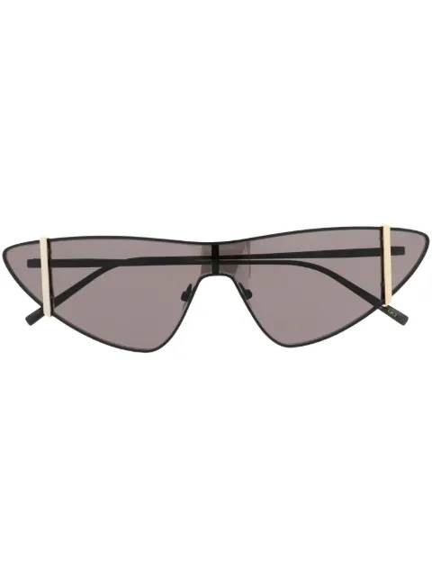 Saint Laurent Eyewear oversize-frame straight-arms sunglasses Black SL536