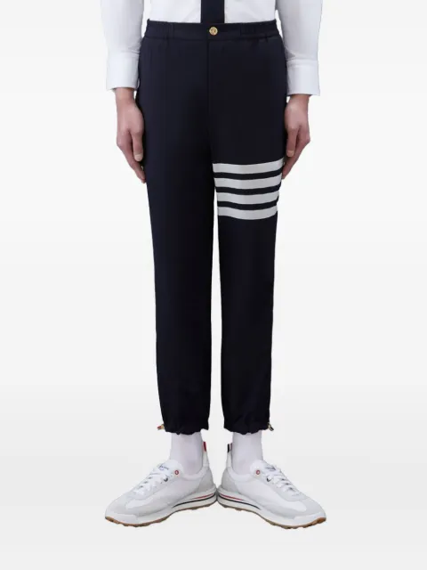 Thom Browne plain weave 4-Bar track trousers Blue MTT030A06146