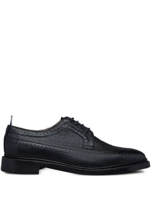 Thom Browne pebble lucido leather sole longwing brogues Black MFD184A03542