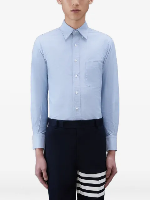 Thom Browne oxford long-sleeve button-down shirt Blue MWL001AF0313