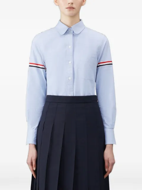 Thom Browne grosgrain-arm oxford shirt Blue FLL019EF0313