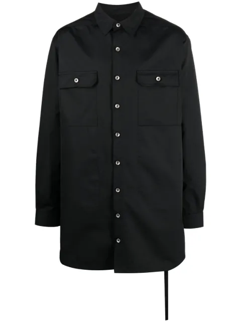Rick Owens DRKSHDW cotton shirt jacket Blue DU01C6753MUEP3