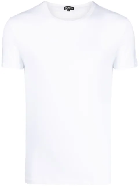 Zegna short-sleeved stretch-cotton T-shirt White N2M20009