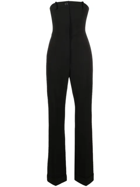Moschino strapless straight-leg jumpsuit Black A04395524