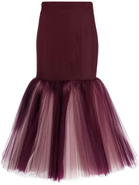 Moschino fishtail pencil midi skirt Purple A01265568