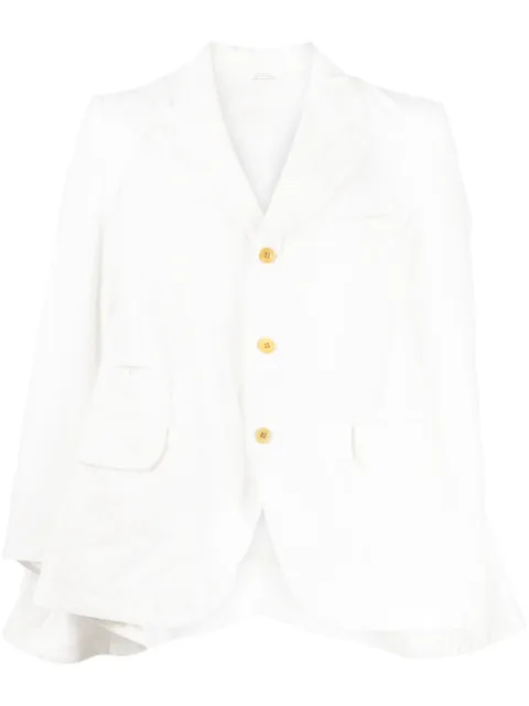 Comme des Garçons Homme Plus single-breasted blazer White PKJ009