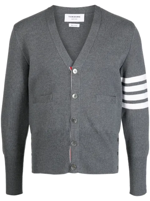 Thom Browne 4-Bar Milano Stitch cardigan Grey MKC160A00014
