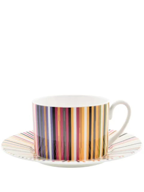Missoni Home Jenkins tea cup and saucer (set of six) Yellow MHPSJB14S6
