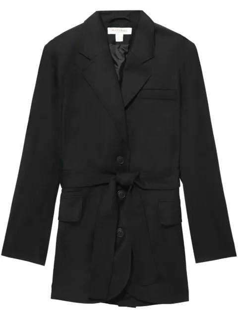 Materiel belted single-breasted blazer Black MRE23N1674BZBK