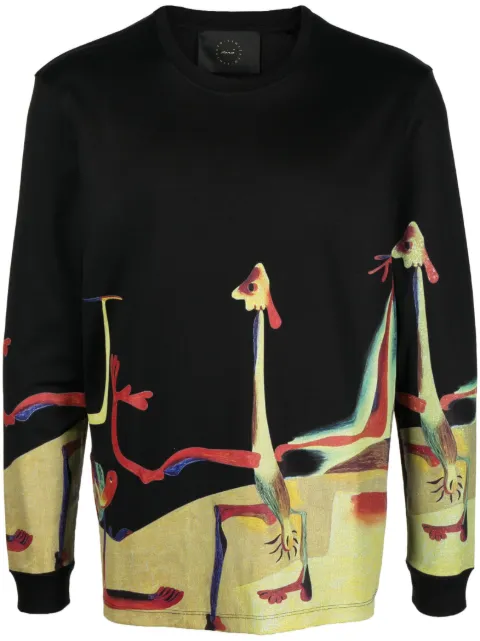 Limitato Joan Miró-print cotton sweatshirt Black 11252980