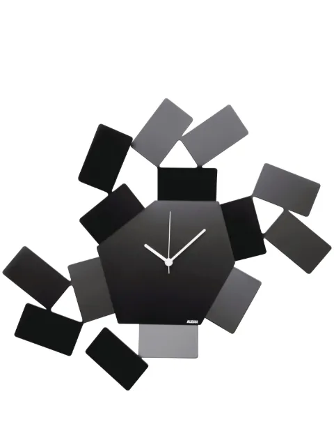 Alessi abstract wall clock Black MT19B