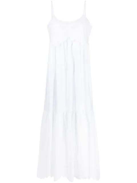 TWINSET tiered-skirt shift dress White 231TT2300