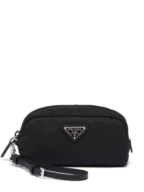 Prada small zip-up make up bag Black 1NS175R067