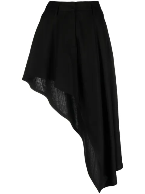 Stella McCartney asymmetric high-waist skirt Black 6300353BU655