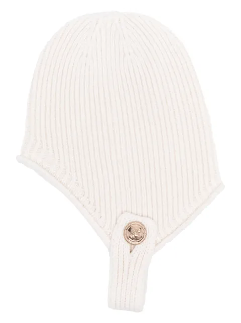 Barrie ribbed cashmere hat White C229865