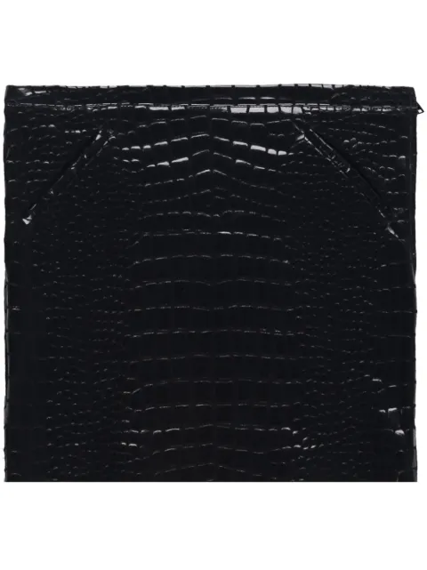 TOM FORD embossed crocodile-effect leather skirt Black GCL859LEP013LB999