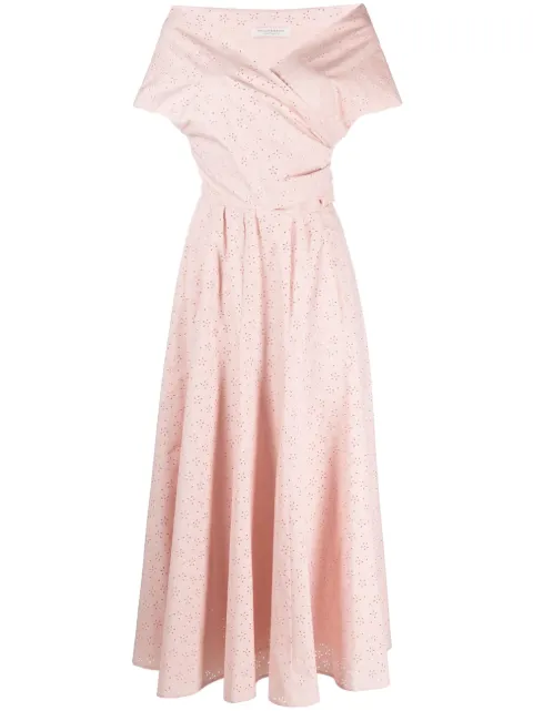 Philosophy Di Lorenzo Serafini broderie-anglaise long dress Pink A04512120