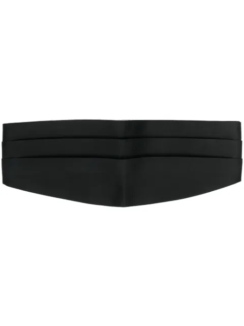 FURSAC layered silk belt Black FHACE00016