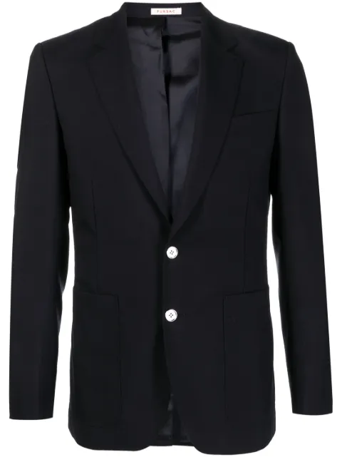 FURSAC long-sleeved virgin wool blazer Blue FHPVE00047