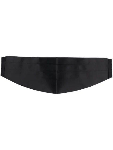 FURSAC pleated silk cummerbund belt Blue FHACE00017