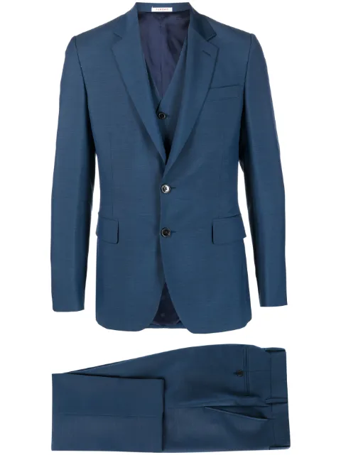 FURSAC single-breasted suit Blue FHPCS00054