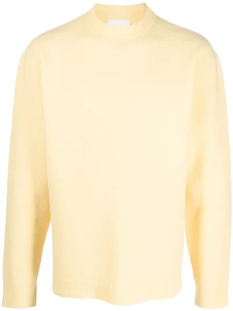 Jil Sander ribbed-trim wool jumper Yellow J21GP0002J14506
