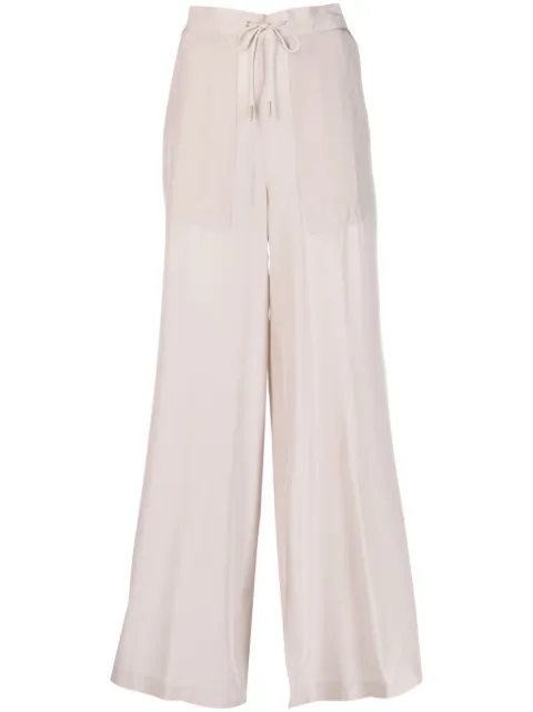 Fabiana Filippi drawstring-waist straight-leg trousers Neutrals PAD273B6700000I805