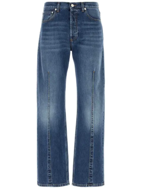 Alexander McQueen dart-detail straight-leg jeans Blue 745910QVY44