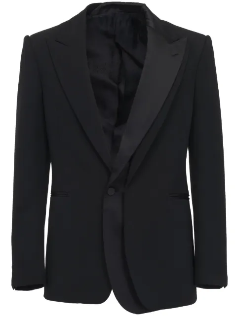Alexander McQueen trompe l'oeil blazer Black 749655QVU91