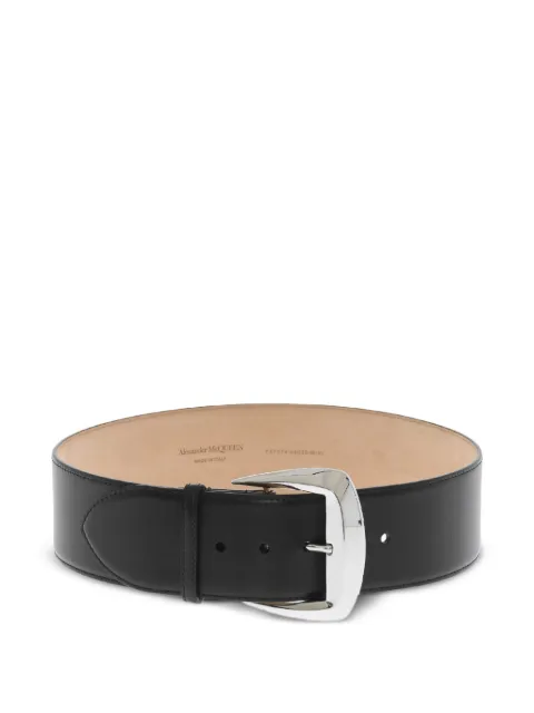 Alexander McQueen Geometric Buckle waist belt Black 7575741BR0Y