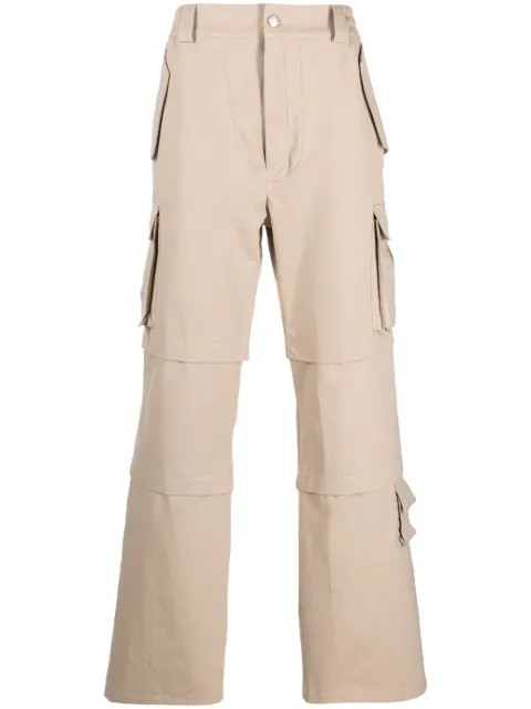 MISBHV straight-leg cargo trousers Neutrals 230M319C