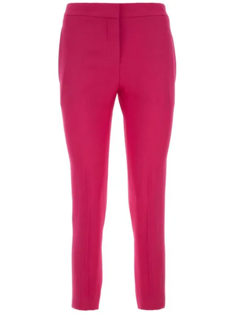 Alexander McQueen cropped straight-leg trousers Pink 737345QEAAA