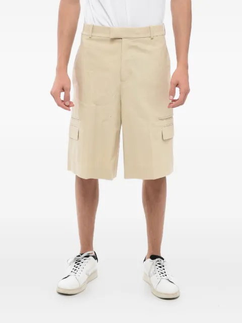 Alexander McQueen tailored cotton shorts Blue 745544QVS03