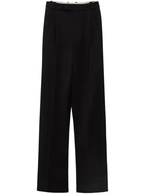 Alexander McQueen mid-rise straight-leg trousers Black 758702QVU82