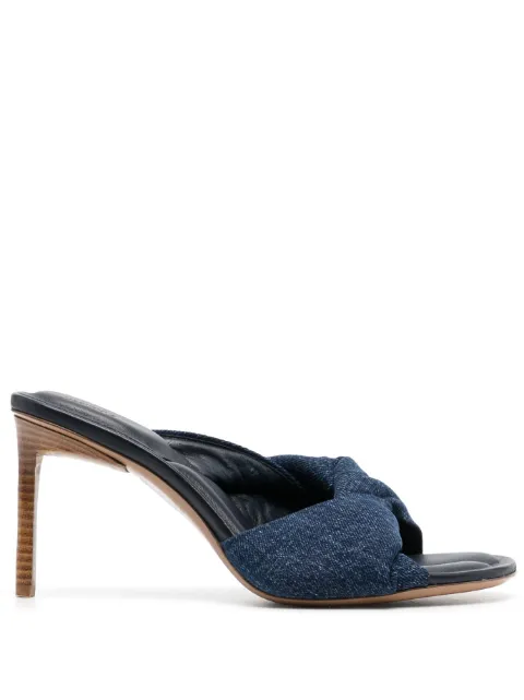 Jacquemus Les mules Bagnu 95mm sandals Blue 221FO0251389