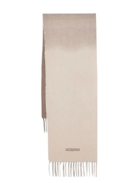 Jacquemus L'Echarpe Moisson gradient-effect scarf Neutrals ACU00574AOT4032