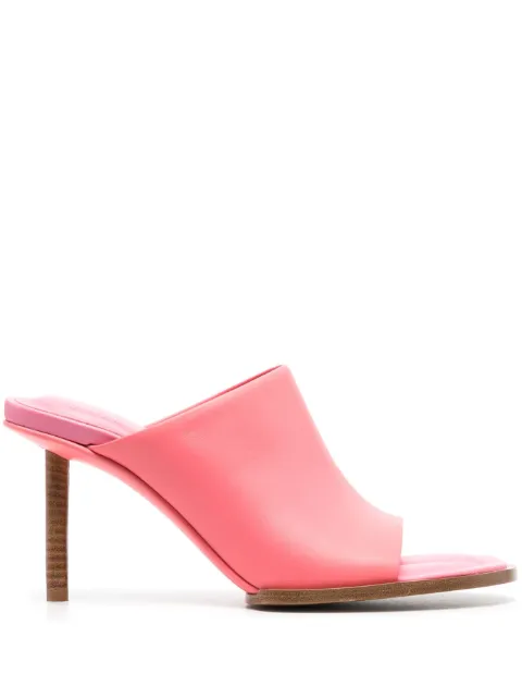 Jacquemus 90mm Les Mules Rond Carré sandals Pink 231FO0473073