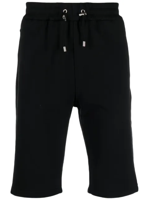 Balmain logo-print track shorts Black CH1OA003BB04