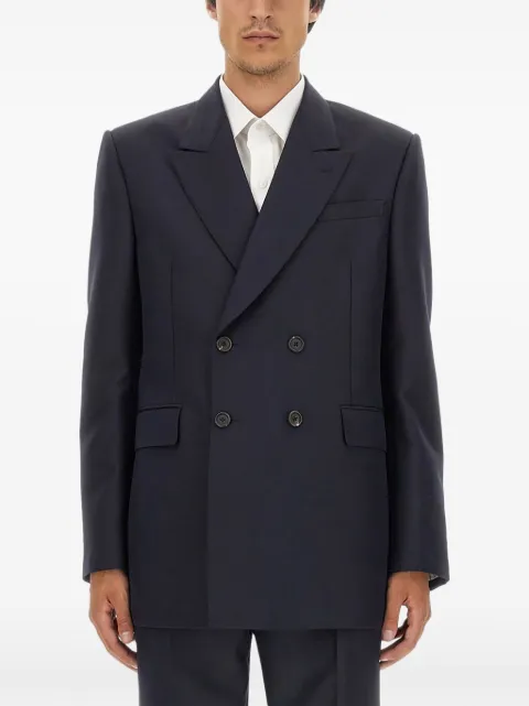 Alexander McQueen double-breasted blazer Blue 758359QVU63
