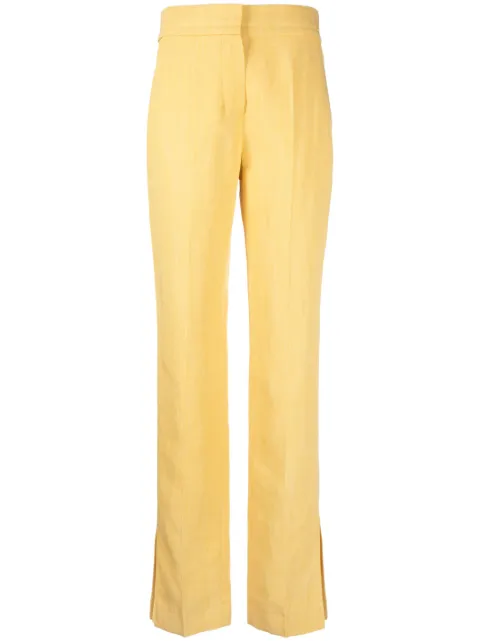 Jacquemus Le pantalon Tibau trousers Yellow 231PA0381069