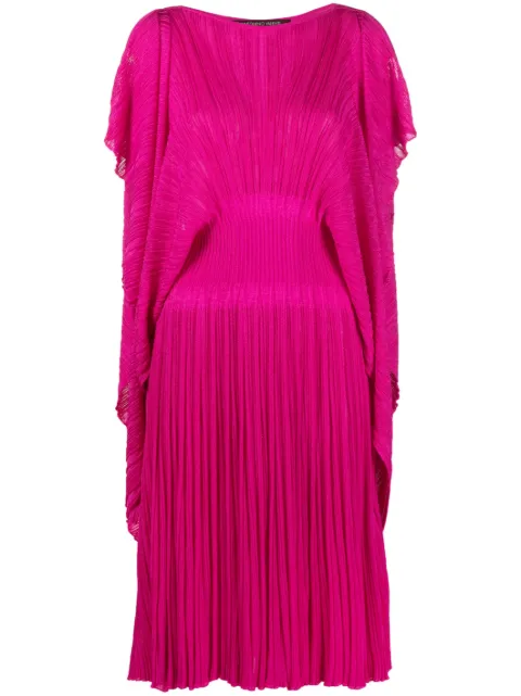 Antonino Valenti fully pleated slit-sleeve dress Pink 5229MAV23S65