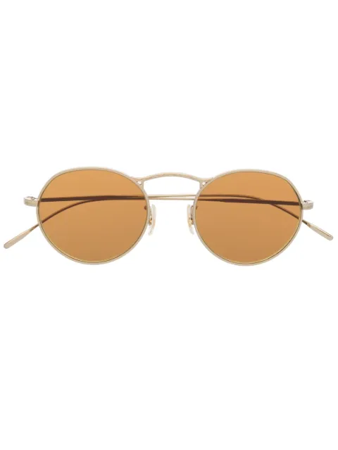 Oliver Peoples M-4 30th round-frame sunglasses Gold OV1220S