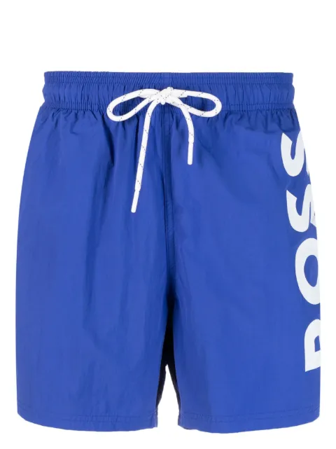 BOSS Octopus logo-print swim shorts Blue 50469594