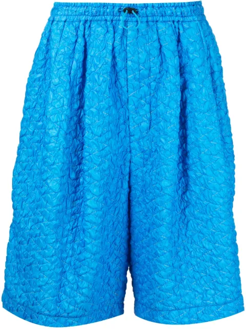 Toga Virilis textured drawstring shorts Blue TV31FF313