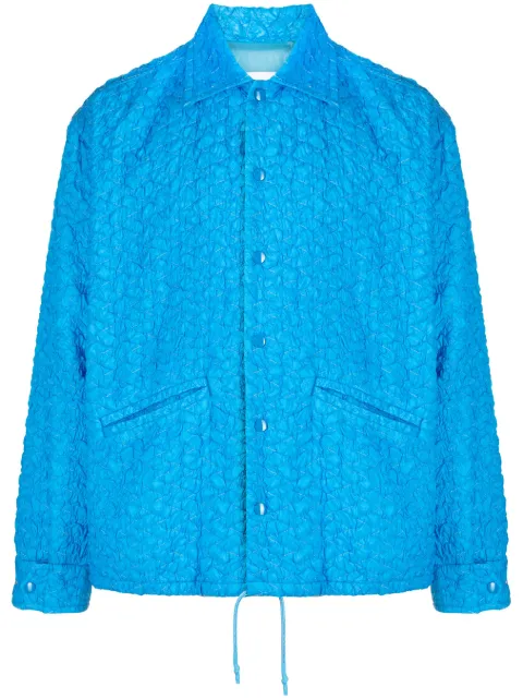 Toga Virilis textured shirt jacket Blue TV31FC312