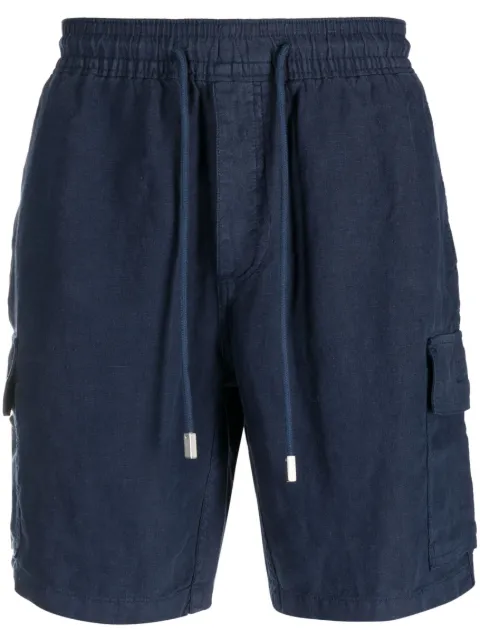 Vilebrequin linen cargo shorts Blue BAIU3U01